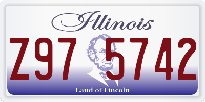 IL license plate Z975742
