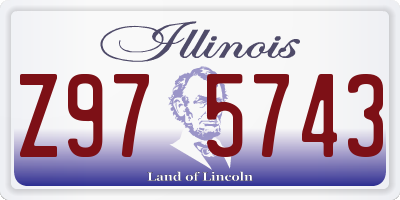 IL license plate Z975743