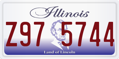 IL license plate Z975744