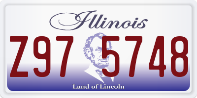 IL license plate Z975748