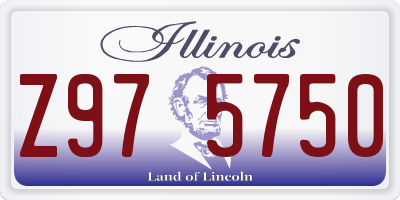 IL license plate Z975750