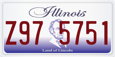 IL license plate Z975751