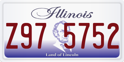 IL license plate Z975752