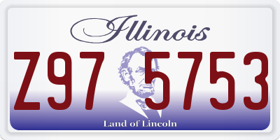 IL license plate Z975753