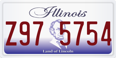IL license plate Z975754