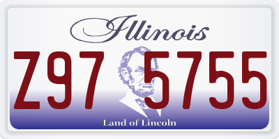 IL license plate Z975755