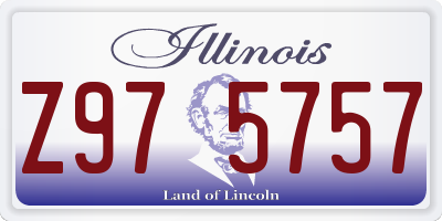 IL license plate Z975757