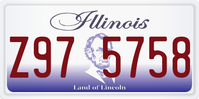 IL license plate Z975758