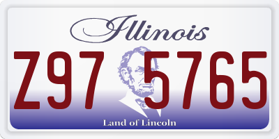 IL license plate Z975765