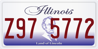 IL license plate Z975772