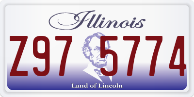 IL license plate Z975774