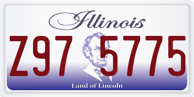 IL license plate Z975775