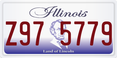 IL license plate Z975779