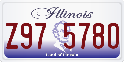 IL license plate Z975780