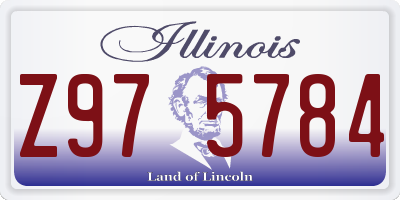 IL license plate Z975784