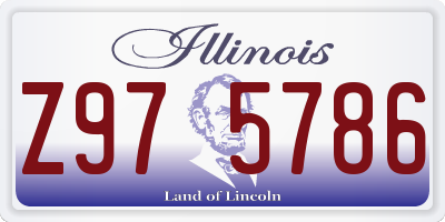 IL license plate Z975786