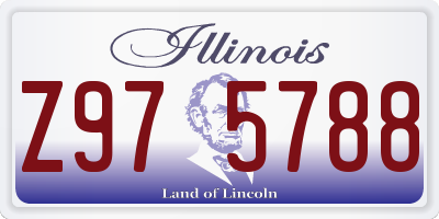 IL license plate Z975788