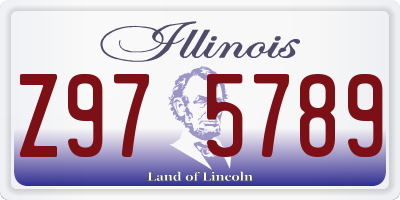 IL license plate Z975789