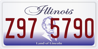 IL license plate Z975790