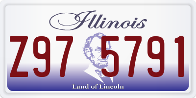 IL license plate Z975791