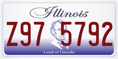 IL license plate Z975792
