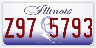 IL license plate Z975793