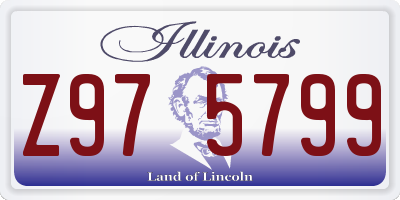 IL license plate Z975799
