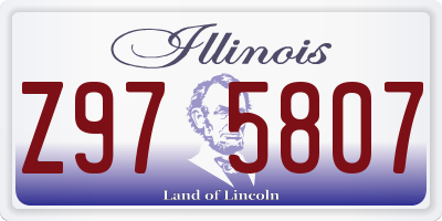 IL license plate Z975807
