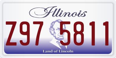 IL license plate Z975811