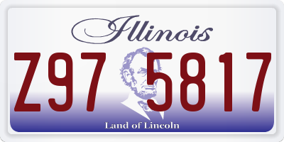 IL license plate Z975817