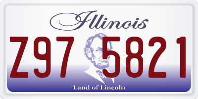 IL license plate Z975821