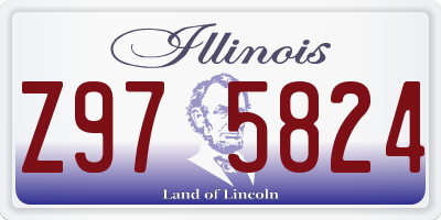 IL license plate Z975824