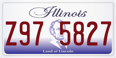 IL license plate Z975827