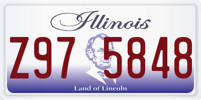IL license plate Z975848