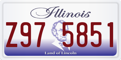 IL license plate Z975851