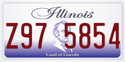 IL license plate Z975854