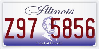 IL license plate Z975856