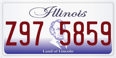 IL license plate Z975859
