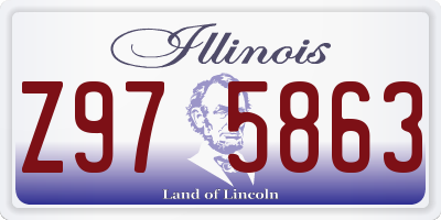 IL license plate Z975863