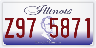 IL license plate Z975871
