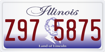 IL license plate Z975875