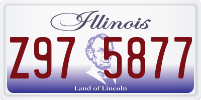 IL license plate Z975877