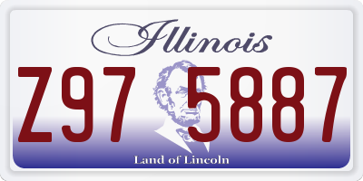 IL license plate Z975887