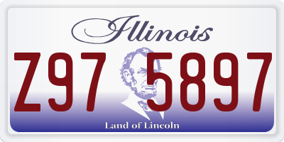 IL license plate Z975897