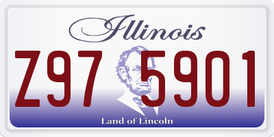 IL license plate Z975901