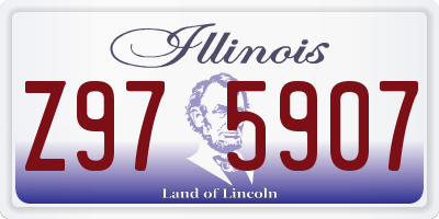 IL license plate Z975907