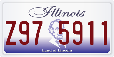 IL license plate Z975911