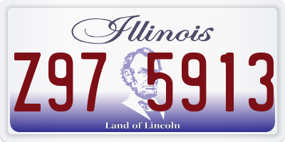 IL license plate Z975913