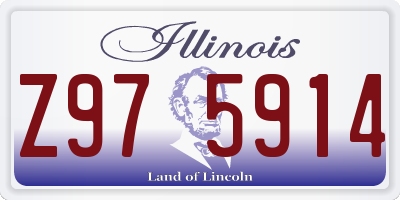 IL license plate Z975914