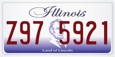 IL license plate Z975921